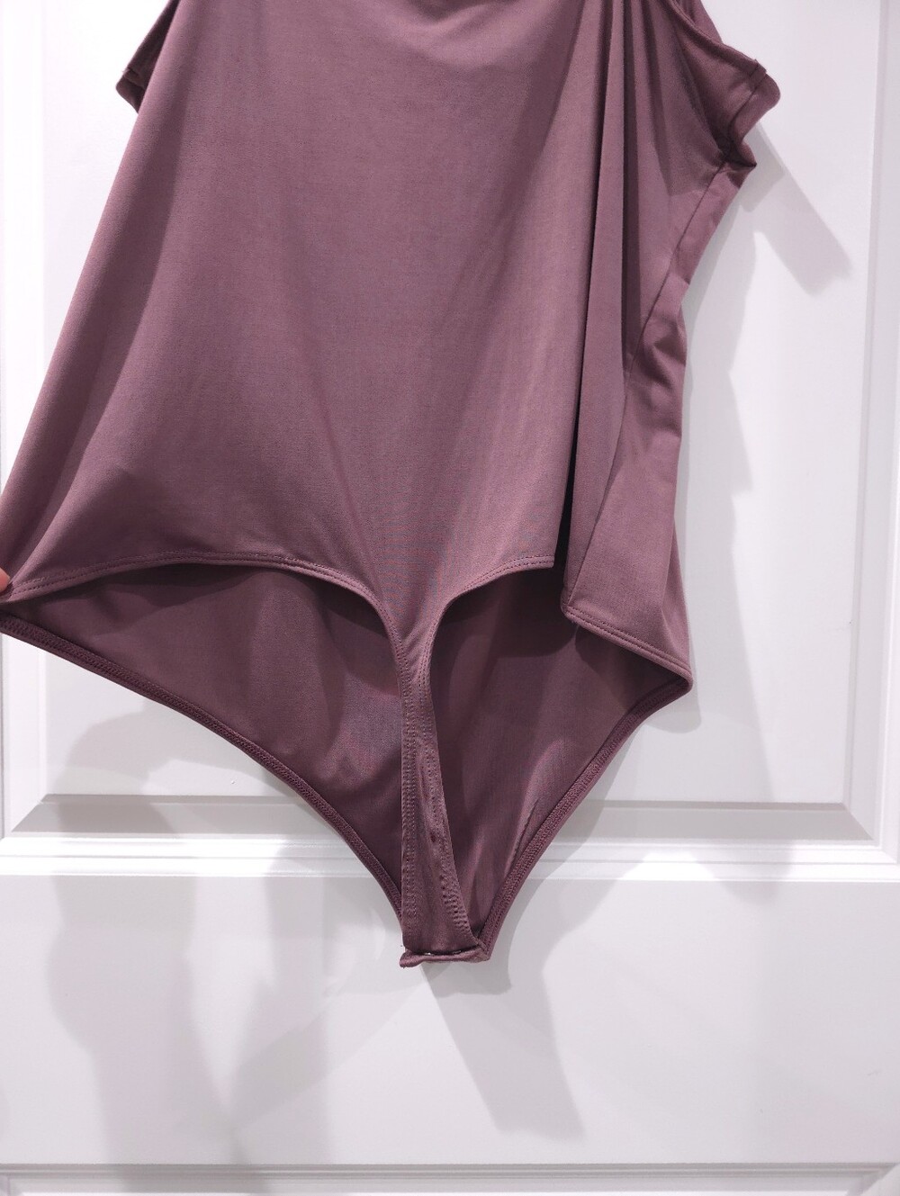 Express Body Contour Drape Cowl Neck Bodysuit, XL New With Tags - Picture 6 of 9